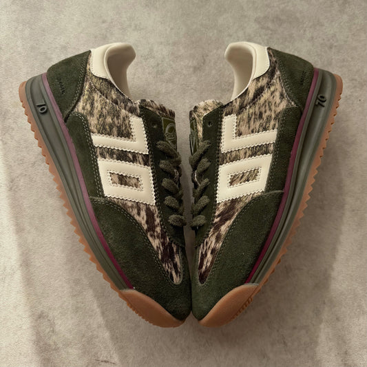 Baskets Back70 - jogger Vert forêt