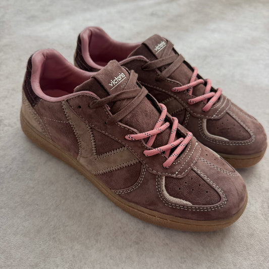 Basket Victoria Londres Daim Marron – Baskets Femme