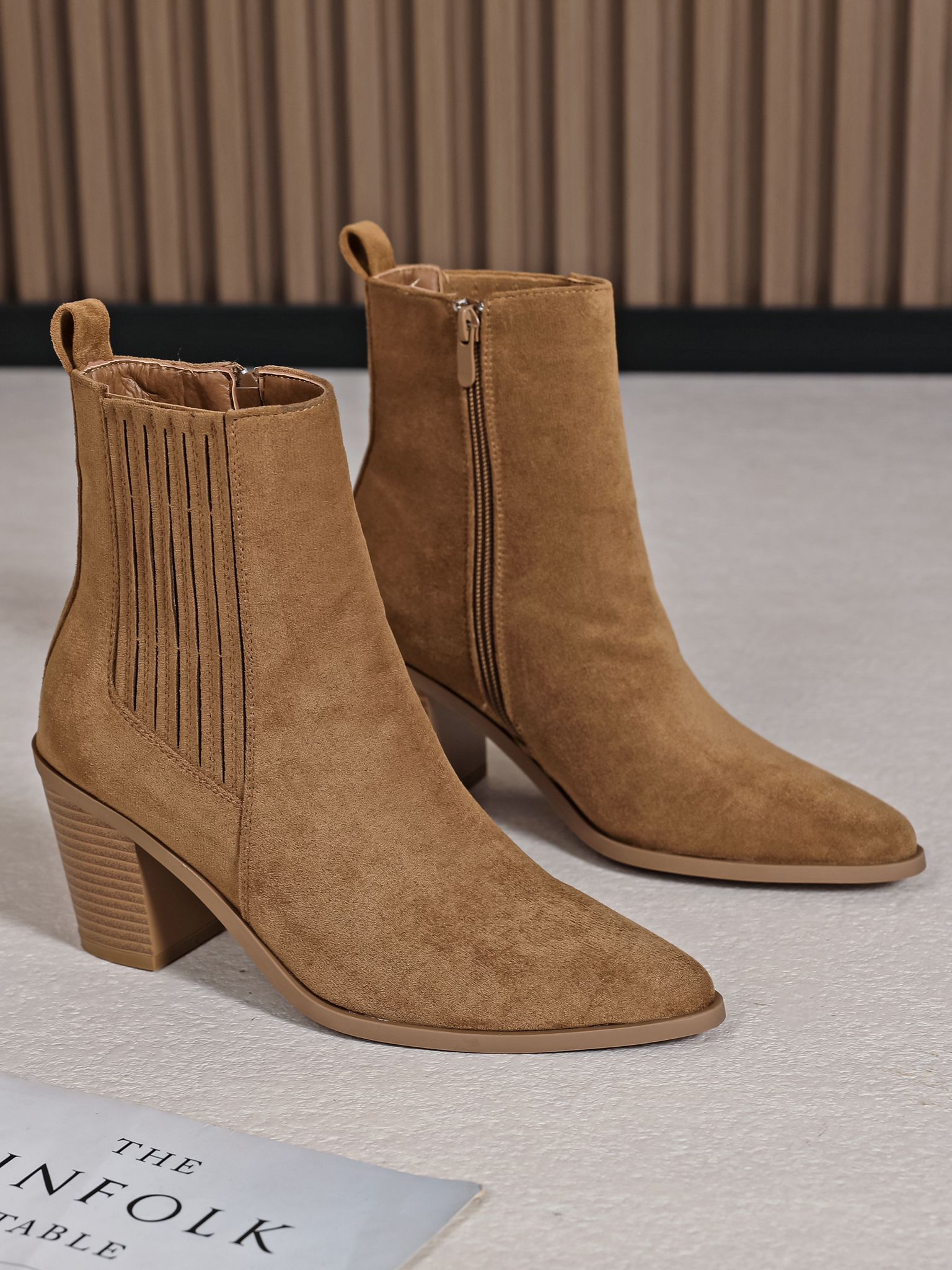 Bottines pointues camel sale