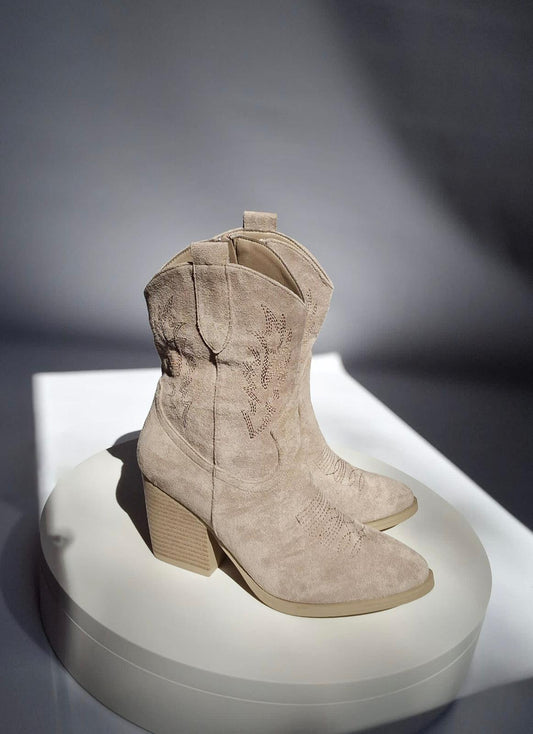 Taupe cowboy boots