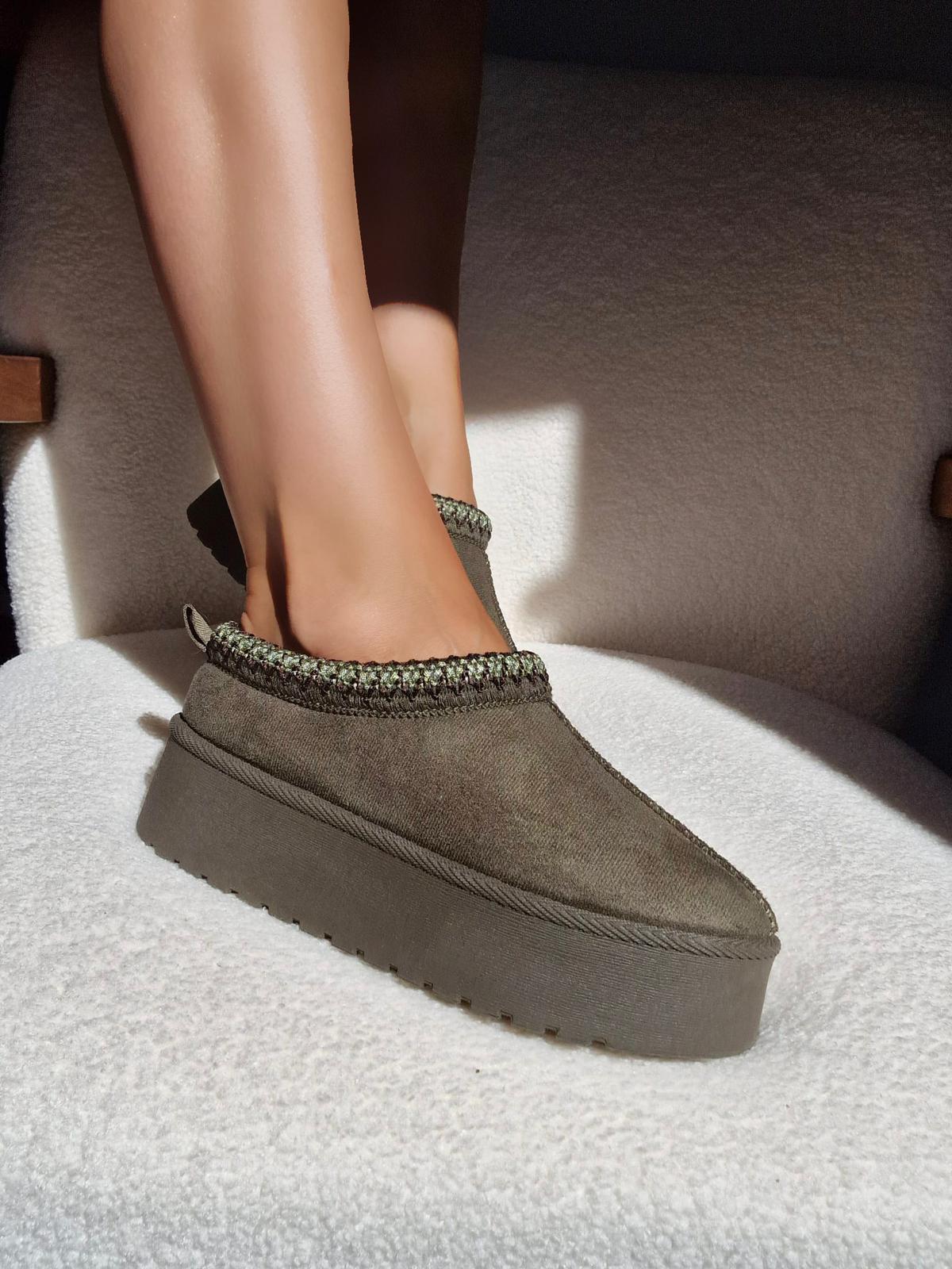 Dupe platforme mini aztèque Kaki