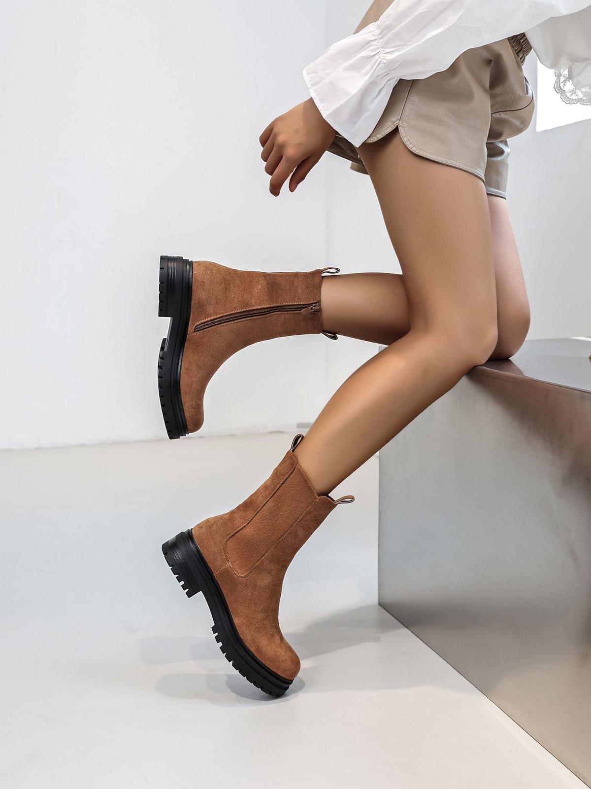 Chelsea Boots High Camel