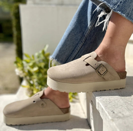 Jenna Pastelle Paris Clog Taupe