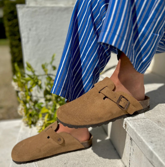 Solal Pastelle Paris Camel Leather Clog