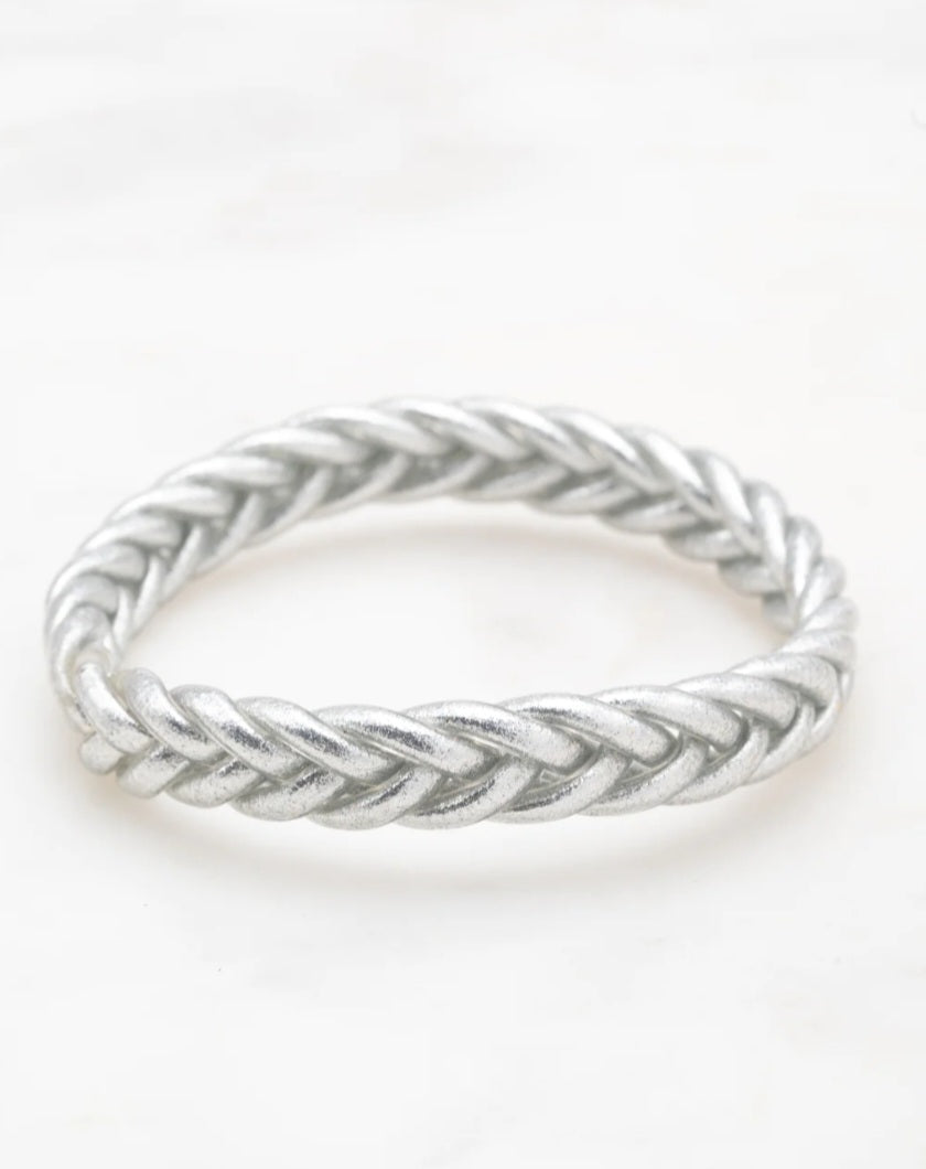 Silver Braided Rush