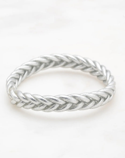 Silver Braided Rush