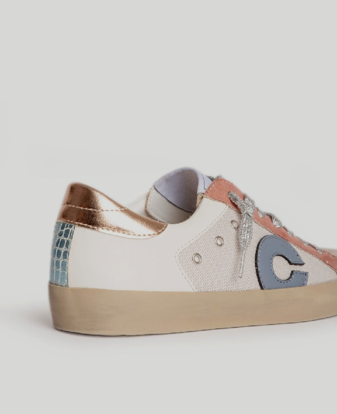Basket Corina Rose & bleu