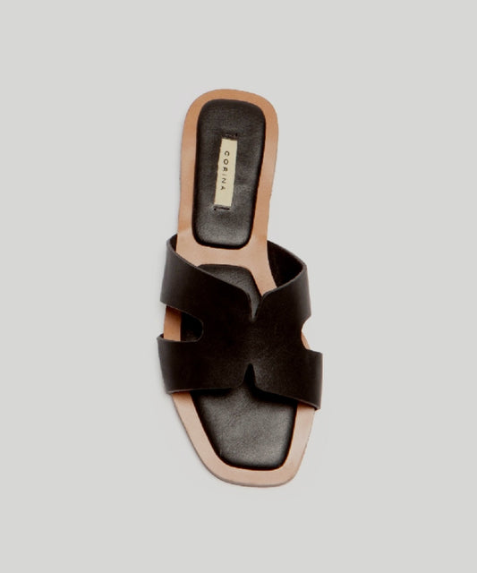 Mules plates Corina Noir
