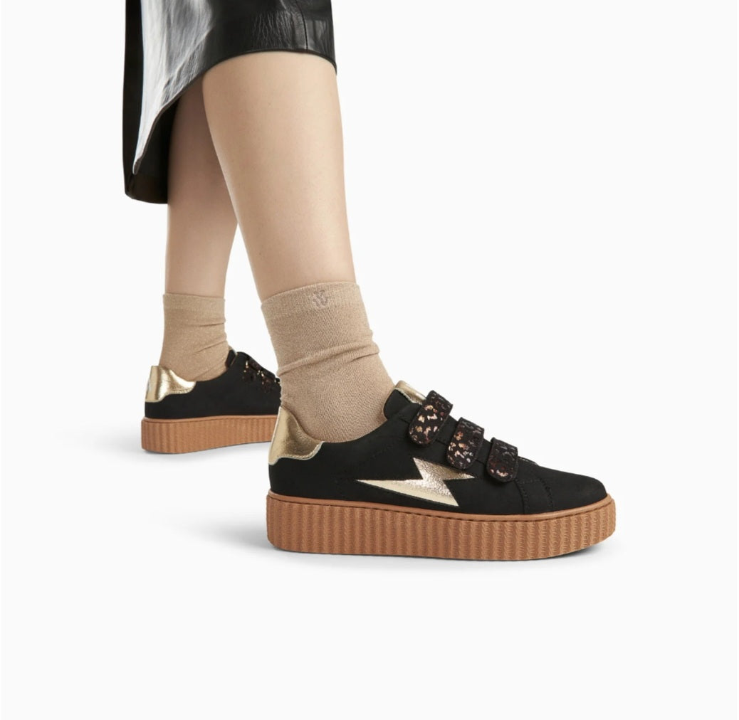 Baskets Vanessa Wu éclair Aby Noir