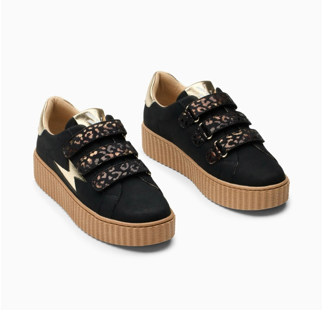 Baskets Vanessa Wu éclair Aby Noir