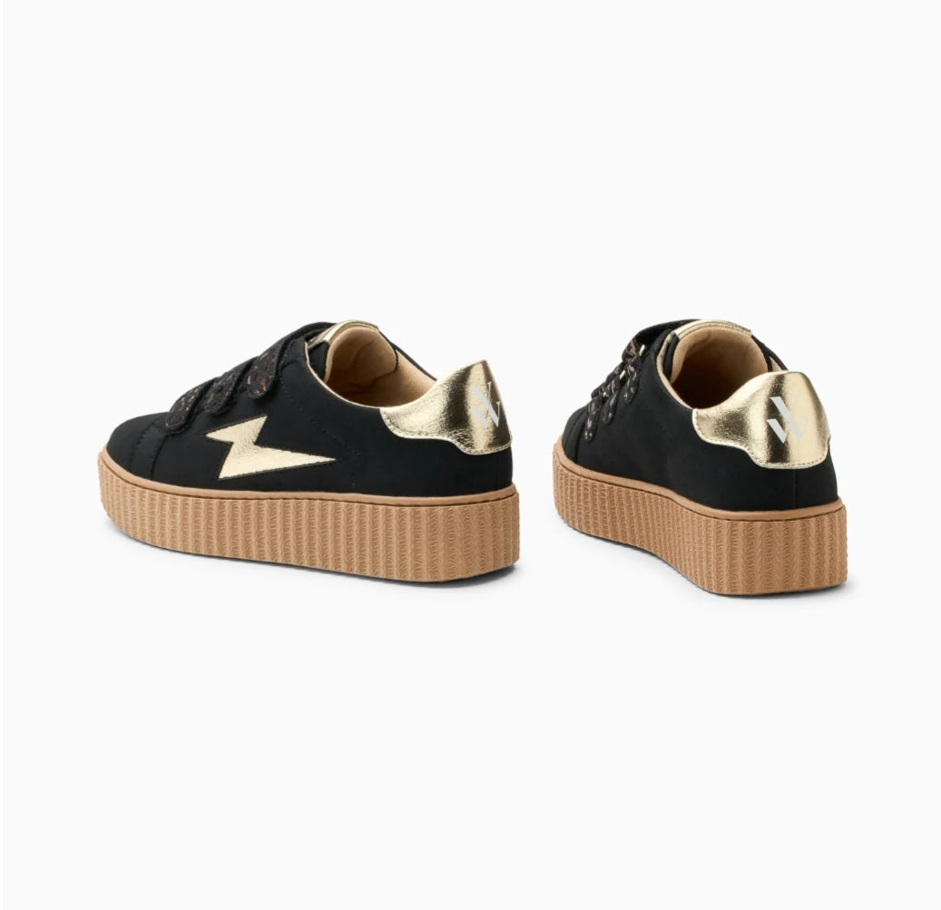 Baskets Vanessa Wu éclair Aby Noir