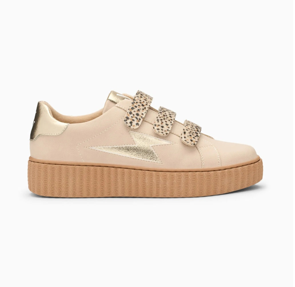 Baskets Vanessa Wu éclair Aby Beige