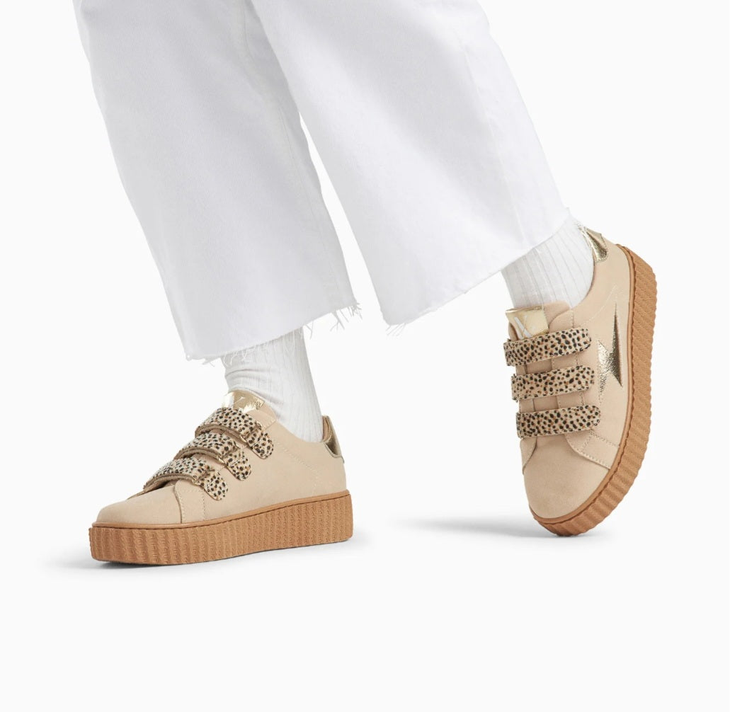 Baskets Vanessa Wu éclair Aby Beige