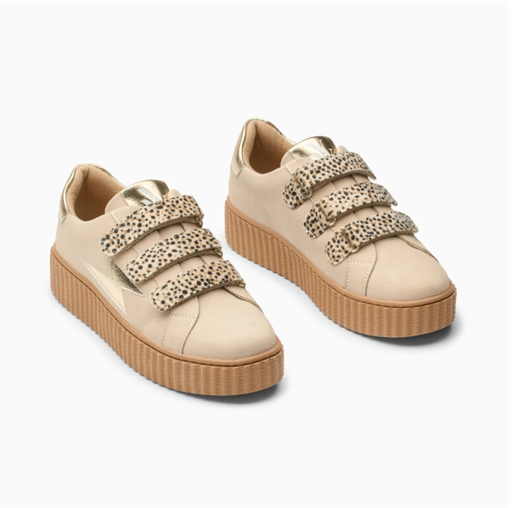 Baskets Vanessa Wu éclair Aby Beige
