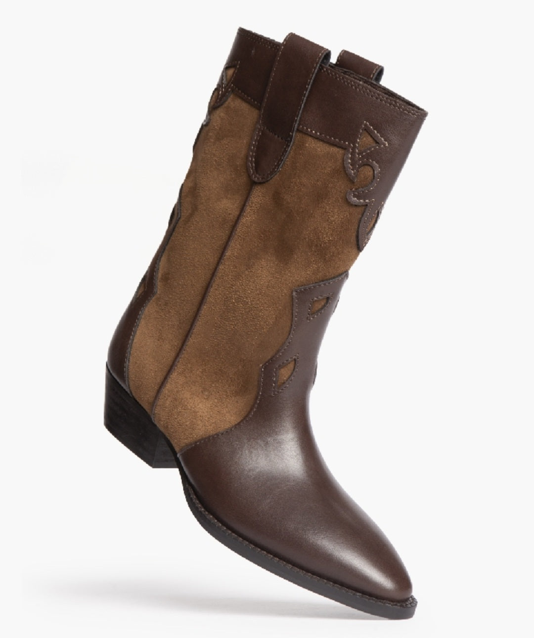 Santiags mi-haute Corina Marron