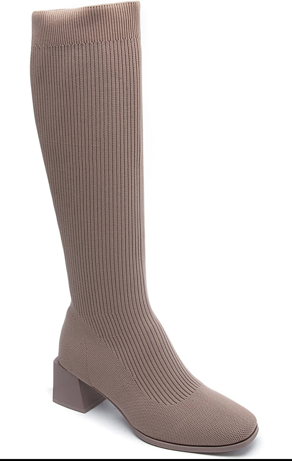 Taupe sock boots