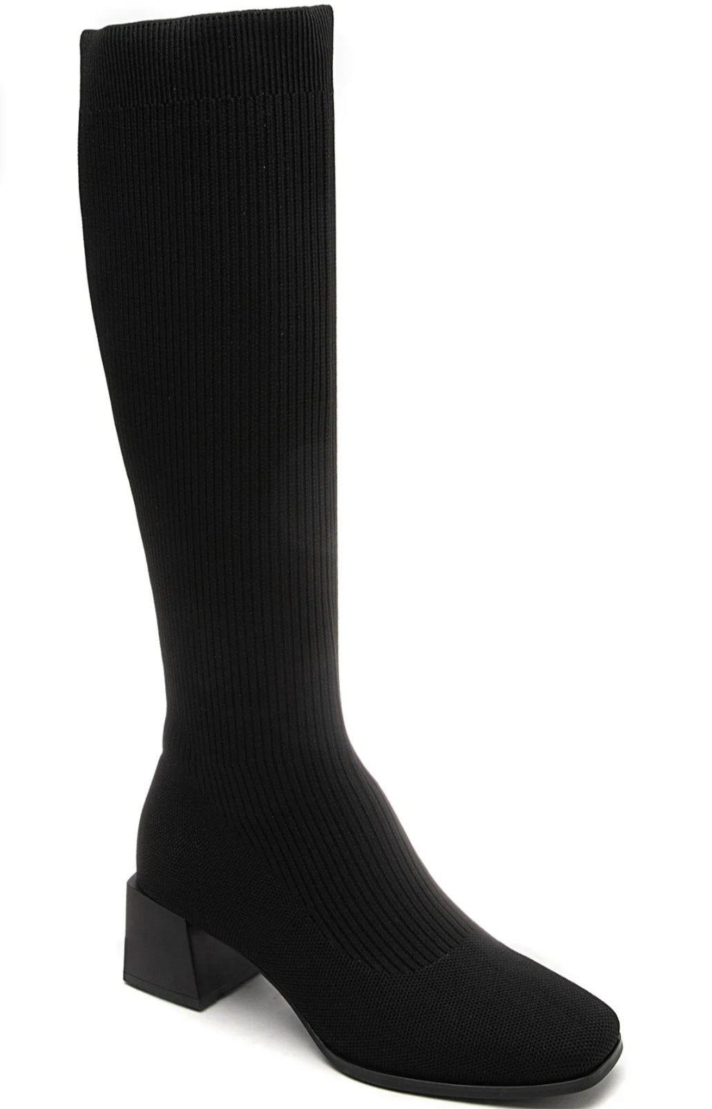 Black sock boots