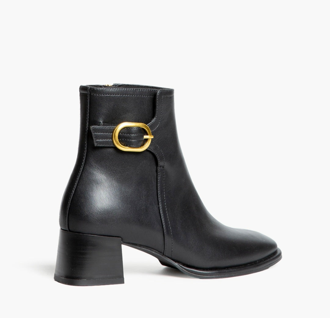 Bottines petit talon Corina Noir