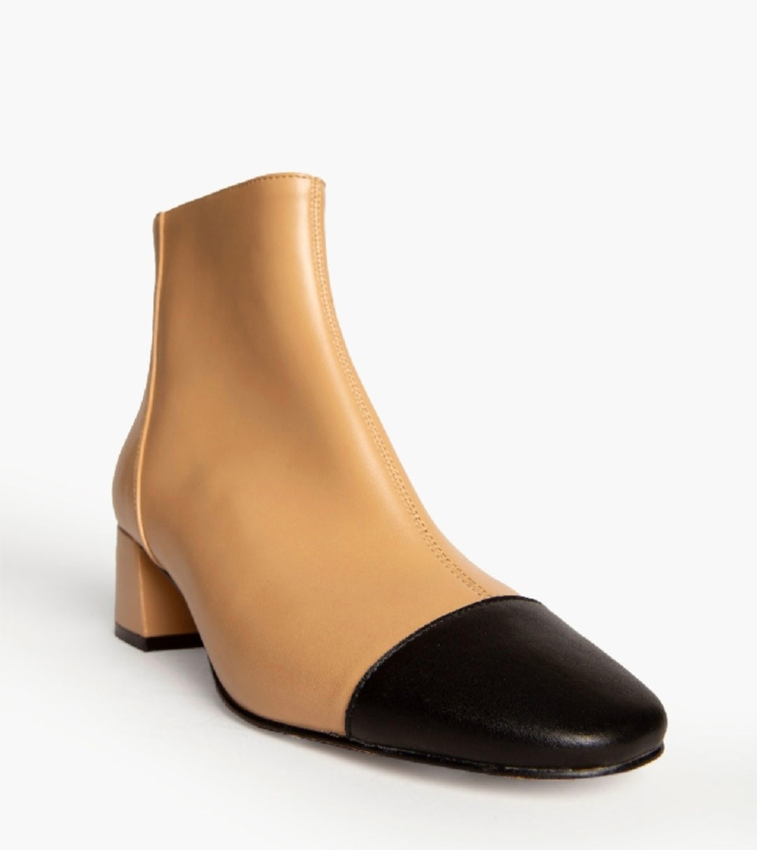 Bottines bicolore Corina Beige