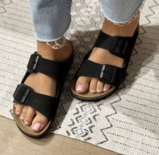 Joy Mules Leather Pastelle Paris Black