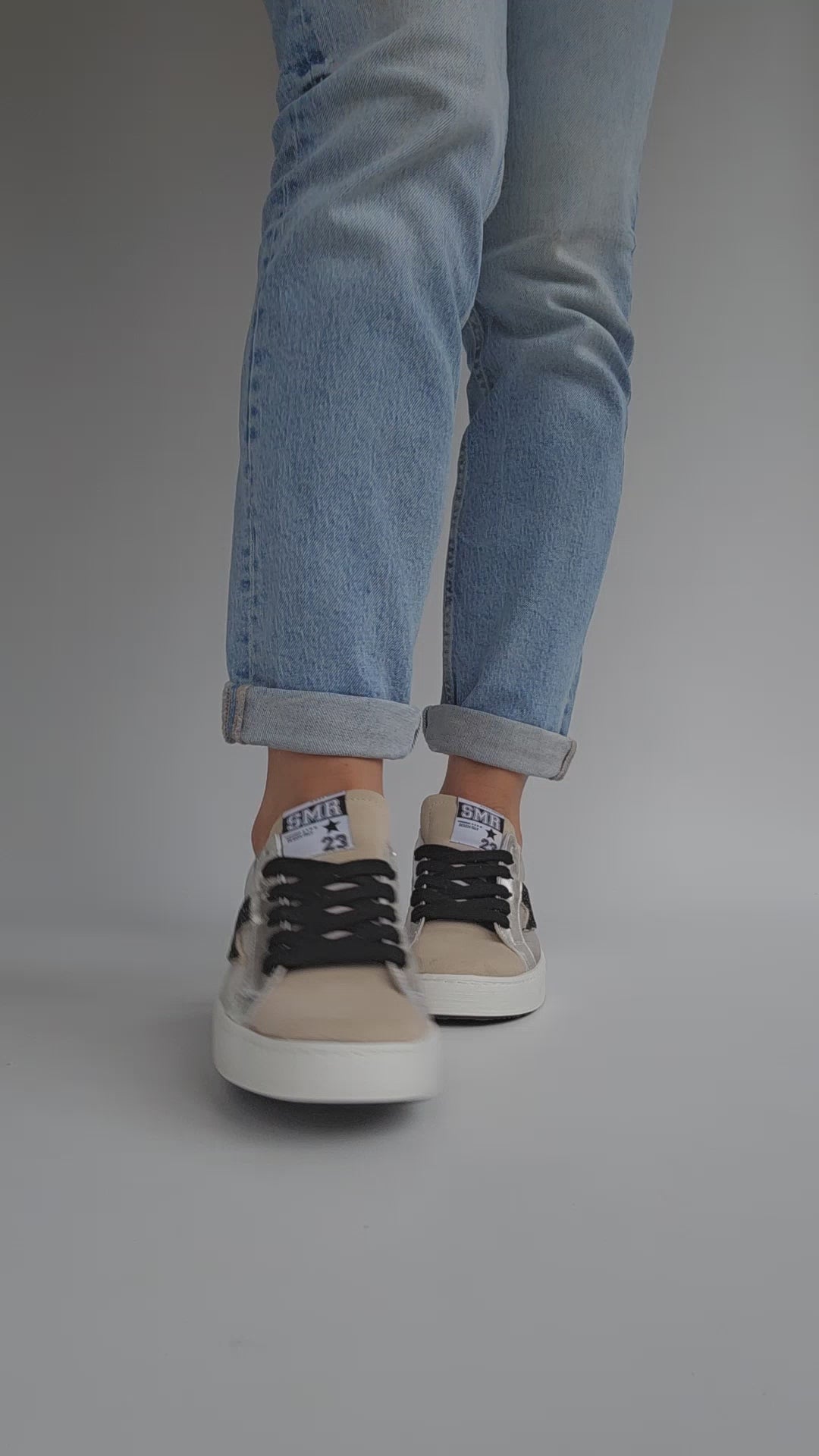 Baskets Semerdjian Maya 2LAMB Or & Noir