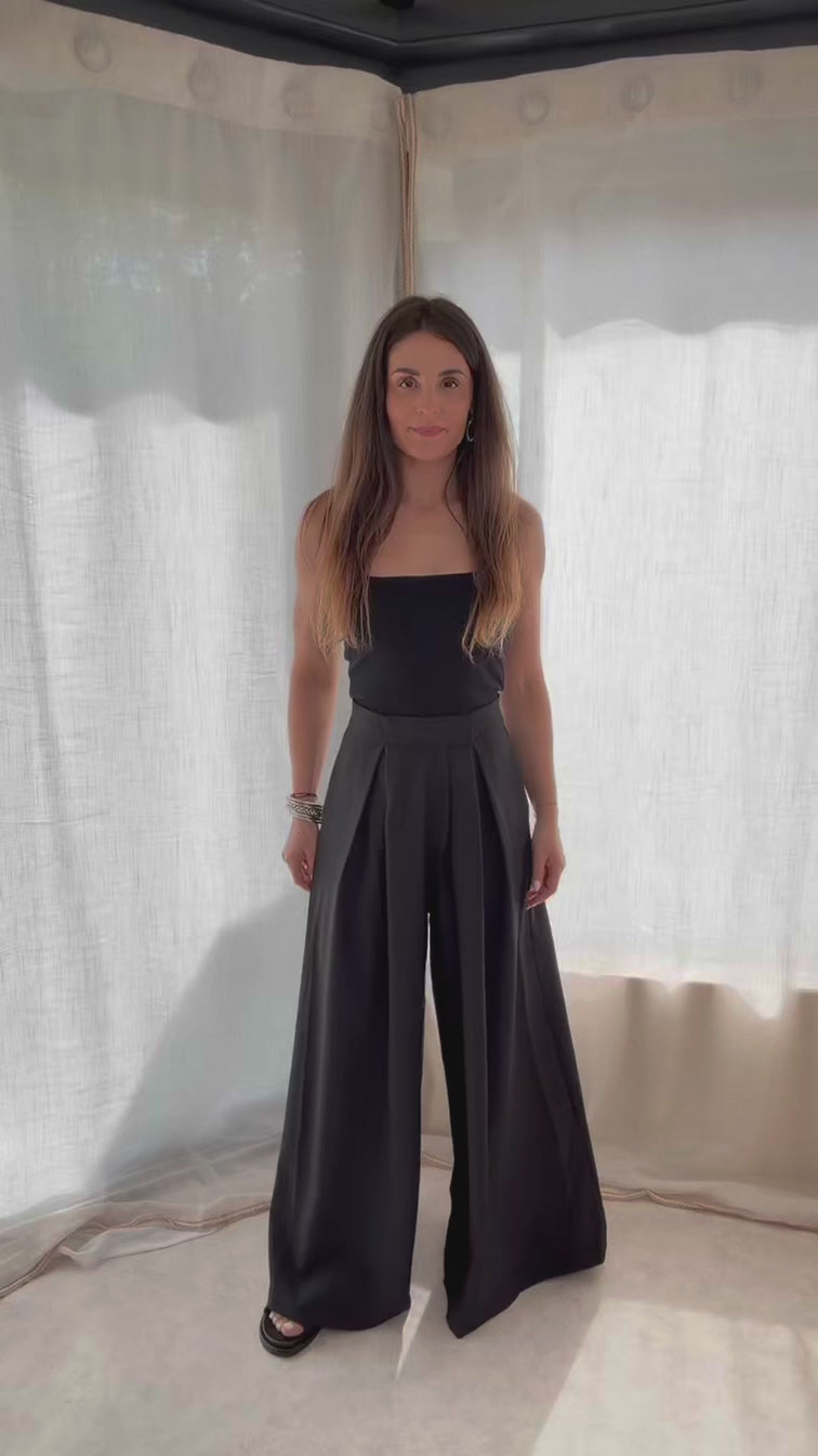 ✨ Pantalon oversize fluide – Noir