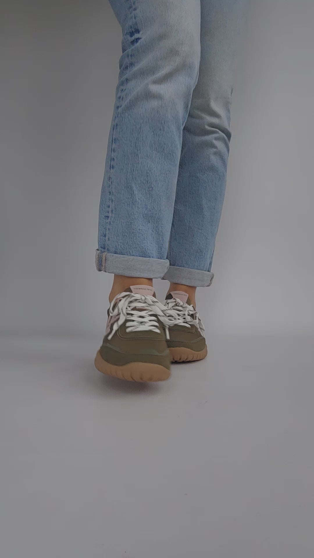 Baskets Wave Vanessa Wu - premium cuir - Kaki