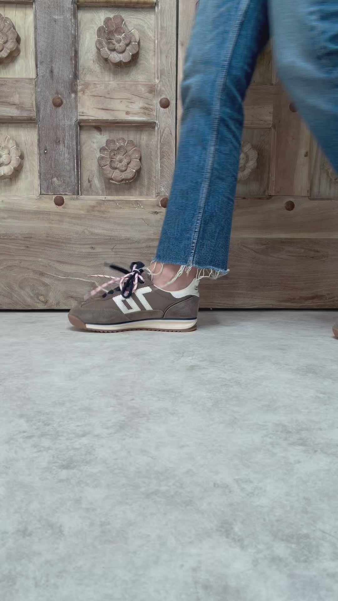 Baskets Back70 - jogger nylon taupe