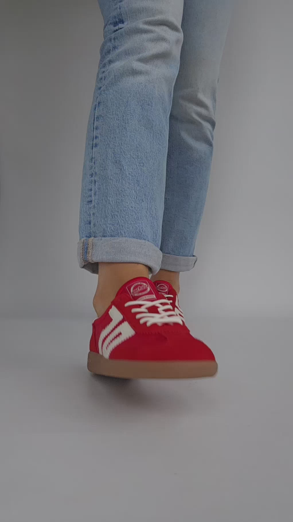 Baskets Back70 cloud - satin rouge