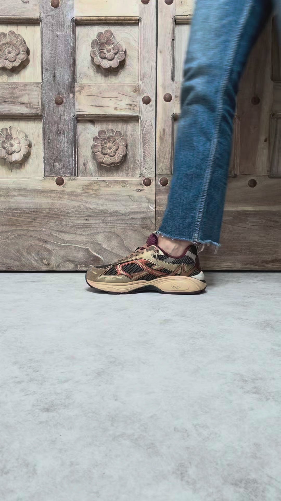 Baskets femme MRP Melrose V55 running - Caramel Berry