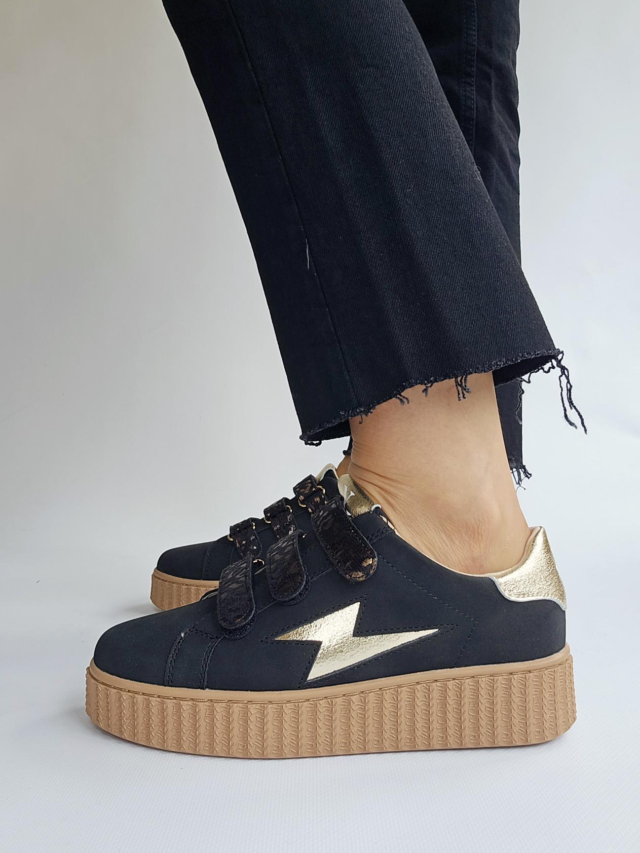 Baskets Vanessa Wu éclair Aby Noir