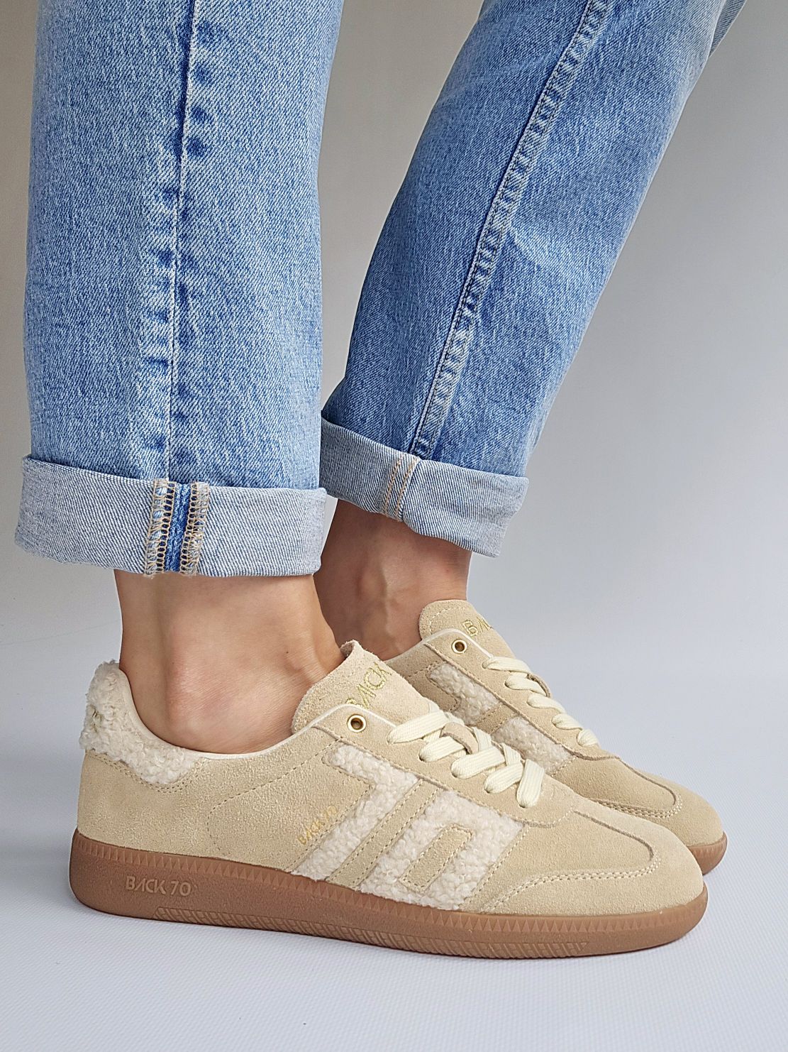 Baskets Back70 cloud bouclette Beige