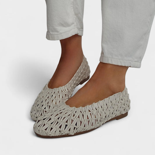 Ballerines tressées ajourées – Ballerines légères Beige