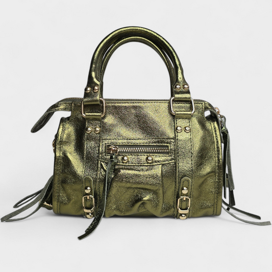 Sac bandoulière Balou - petit format - cuir irisé Vert
