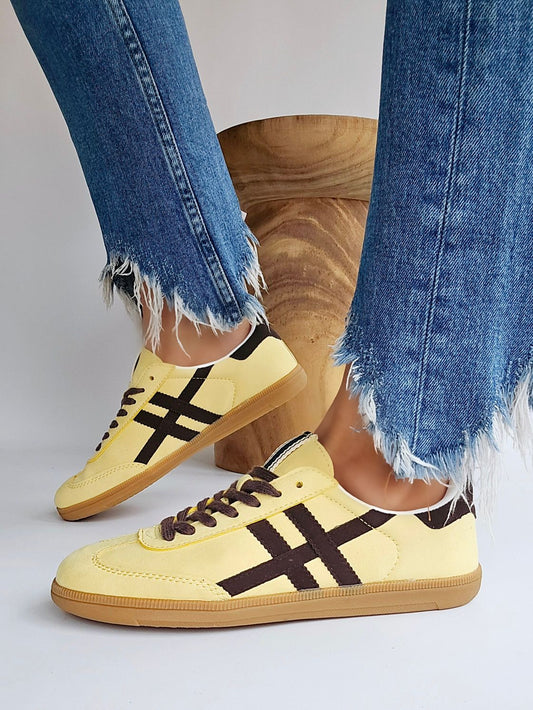 Baskets Corina Jaune
