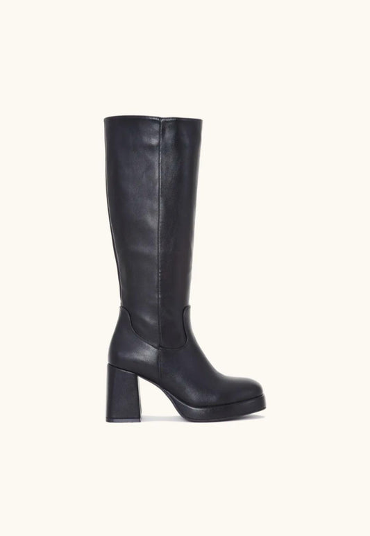 Bottes à talon semelle épaisse Noir