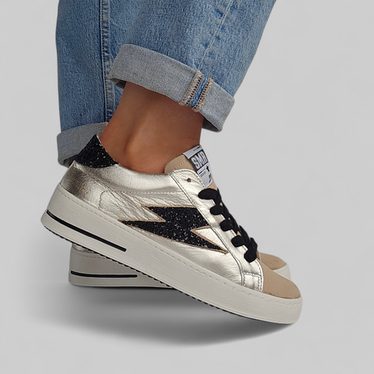 Baskets Semerdjian Maya 2LAMB Or & Noir