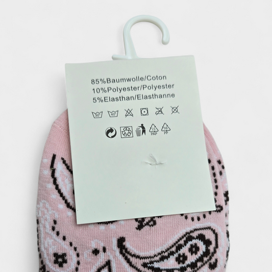 Chaussettes foulards Rose