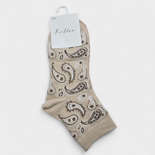 Chaussettes foulards Taupe