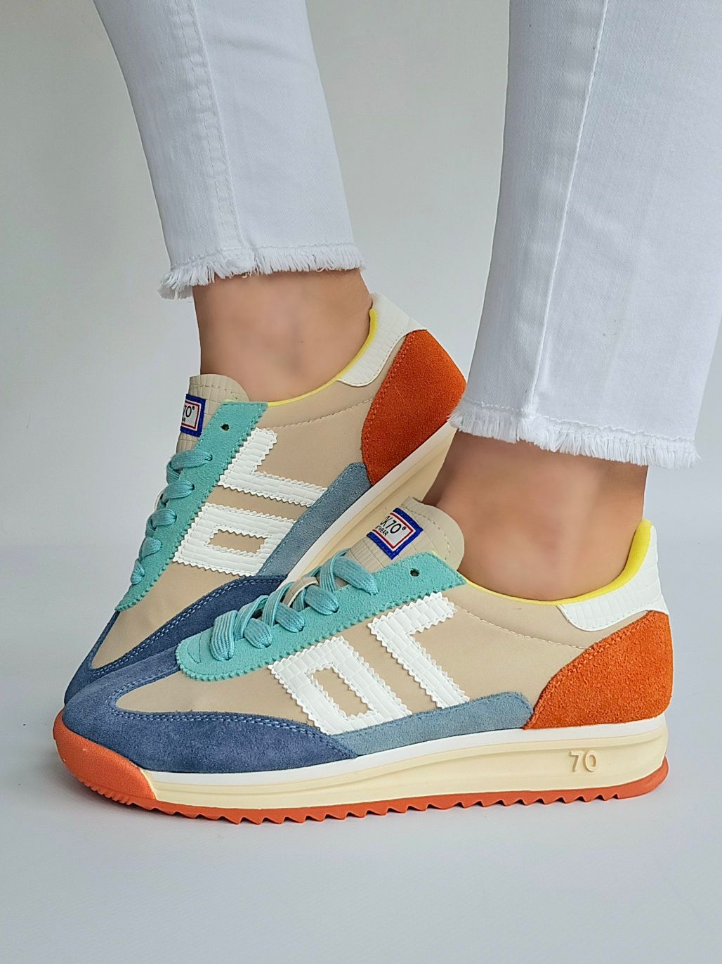 Baskets Back70 BARKLEY Jogger Jean / Orange