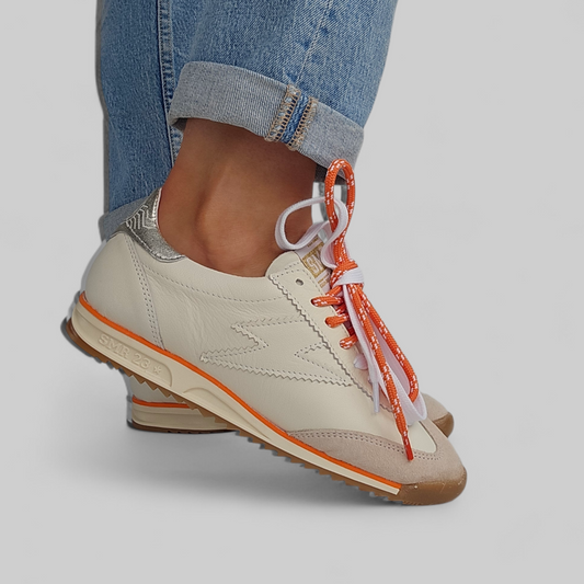 Baskets Semerdjian Joyce D187 Blanc & Orange