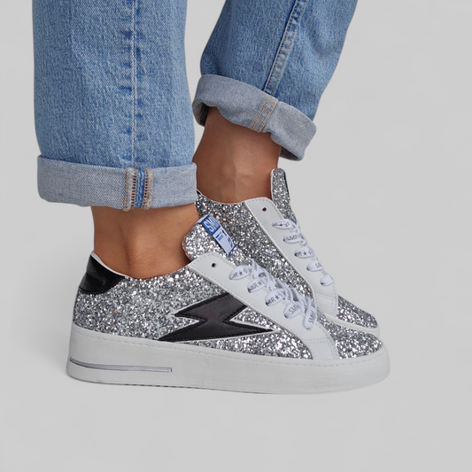 Baskets Semerdjian Maya D383 Argent & Noir