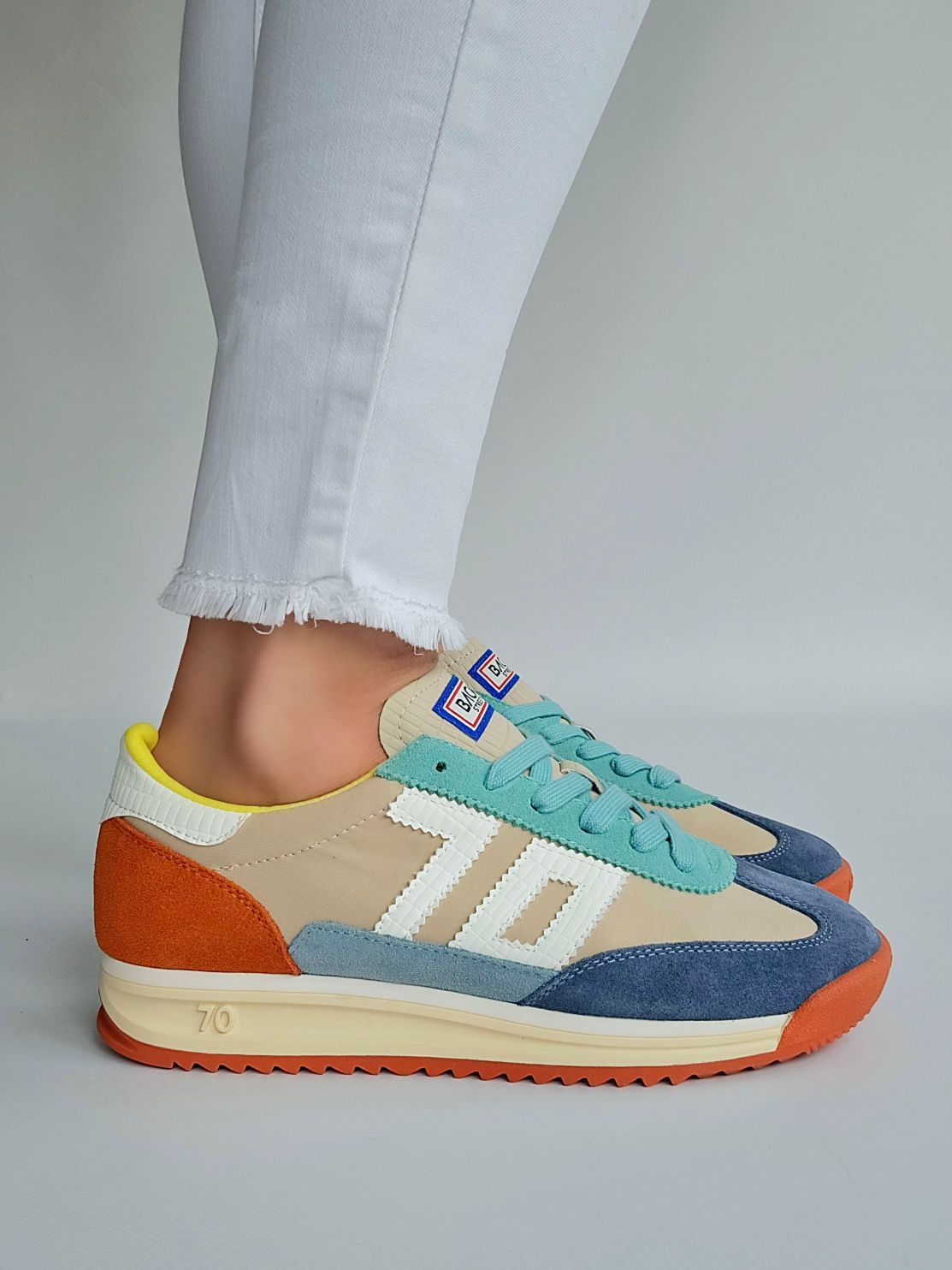 Baskets Back70 BARKLEY Jogger Jean / Orange