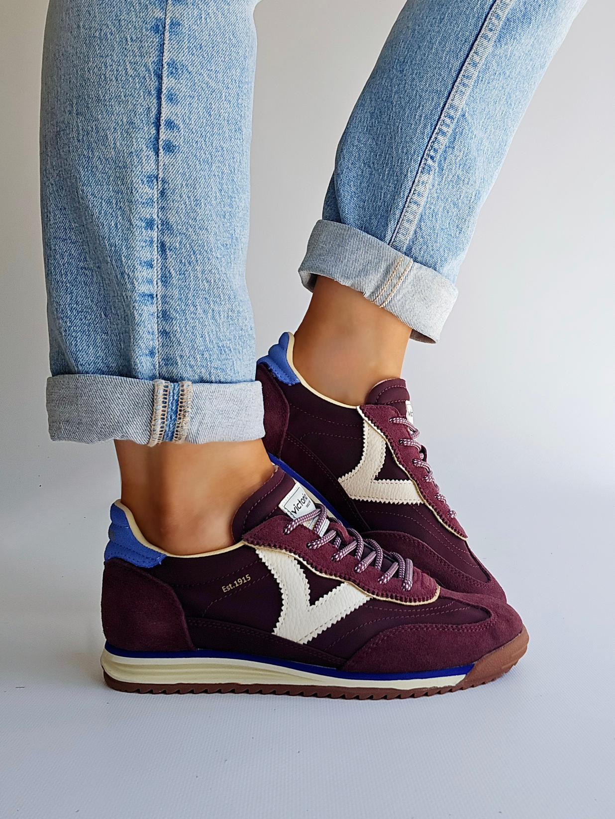 Baskets Victoria - SATURNO running Bordeaux