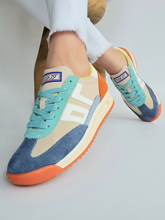 Baskets Back70 BARKLEY Jogger Jean / Orange