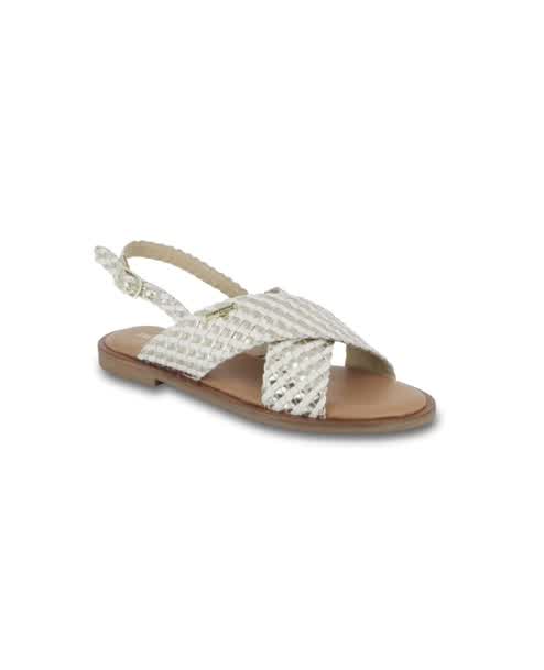 Sandales Les Tropeziennes DOA Blanc & Doré