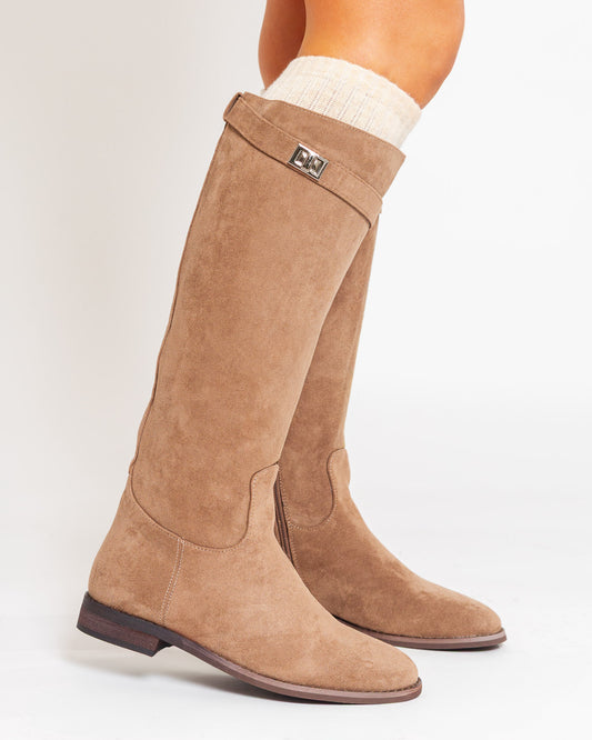 Bottes cavalière Taupe