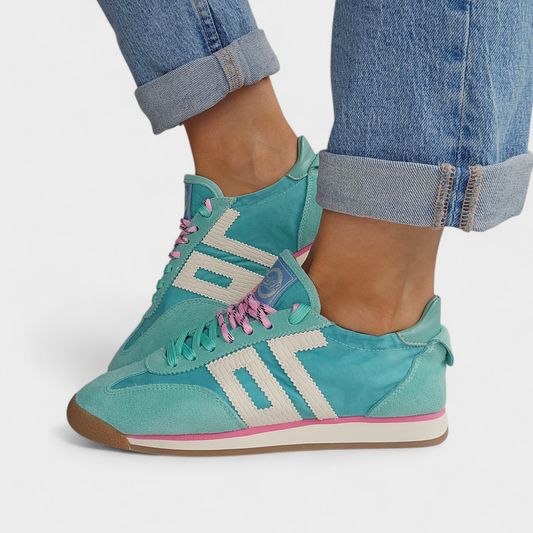 Baskets Back70 Rocket cotton - Turquoise