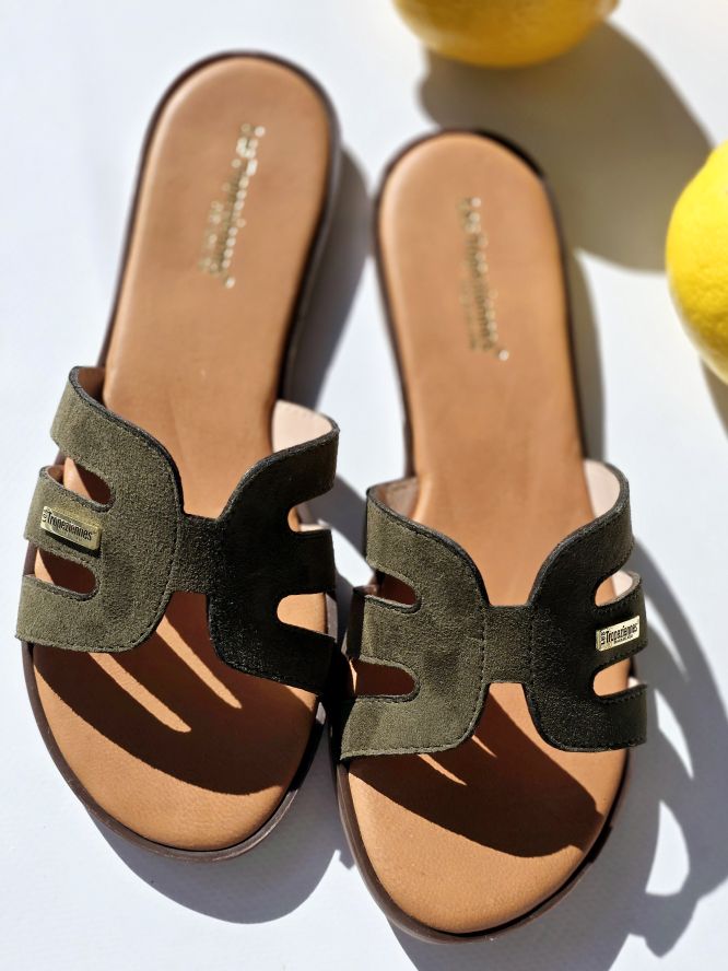 Mules Les Tropeziennes DAMIA Kaki