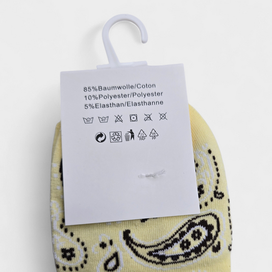 Chaussettes foulards Jaune